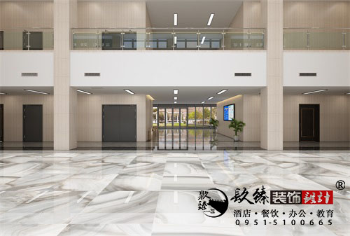 宁夏宁东电厂生产办公楼设计方案鉴赏|宁夏办公楼设计装修公司推荐
