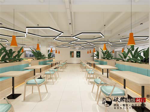 宁夏恒信百货商场餐厅设计方案鉴赏|小有格调的温馨餐厅