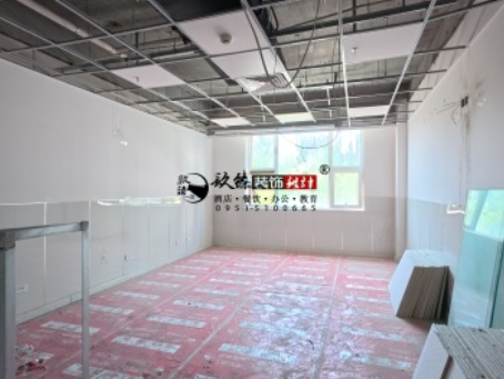宁夏装修公司|宁夏华皓办公室改造设计装修中期施工进度