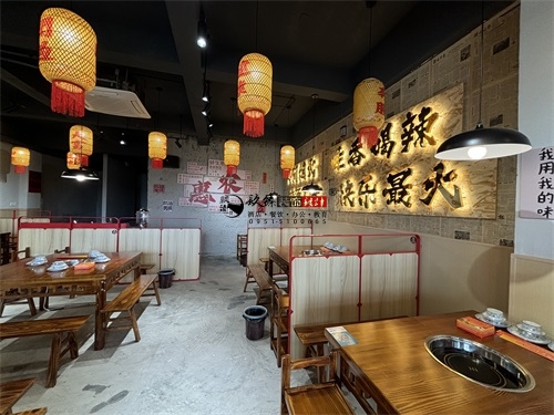 宁夏火锅店装修设计项目|镹臻设计